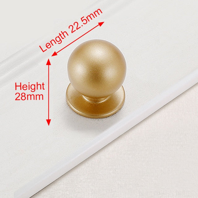 KAK European Style Matte Gold Cabinet Handles Solid Aluminum Alloy Kitchen Cupboard Pulls Drawer Knobs Furniture Handle Hardware