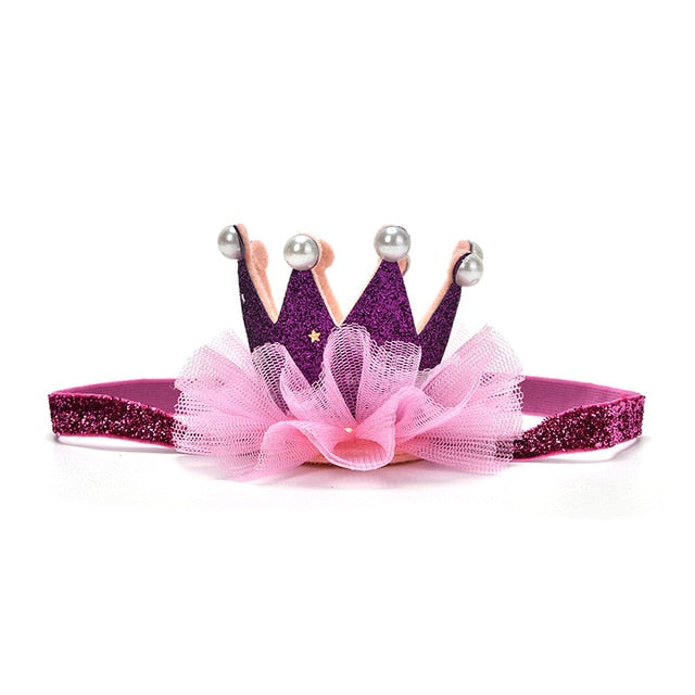 Newborn Crown Headband Gold Princess Crown Baby Girls Cute Hair Band Children Photo Props Infant Kids Hair Accessories 1 Pc