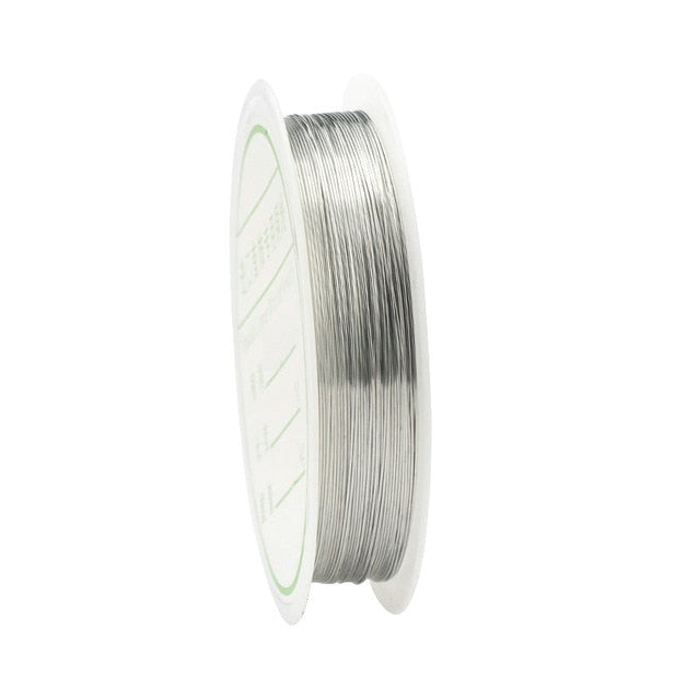 0.2-1mm silver/gold/rose gold copper wire for Bracelet Necklace DIY Colorfast Beading Wire Jewelry Cord String for Craft Making