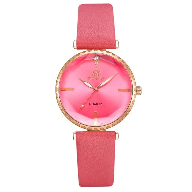 5pcs Set Top Style Fashion Women's Luxury Leather Band Analog Quartz WristWatch Ladies Watch Women Dress Reloj Mujer Black Clock