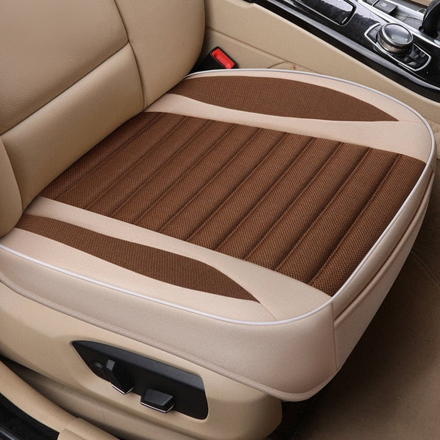 Car Seat Cover,Flax Cushion Seasons Universal Breathable For Most Four-Door Sedan&SUV Ultra-Luxury Car Seat Protection