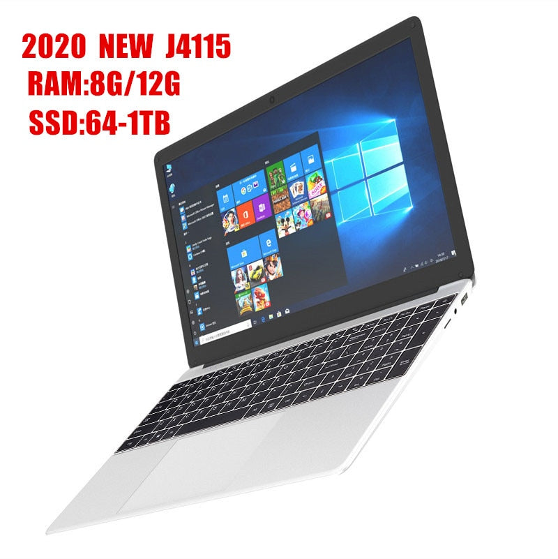 15.6 "studen game office notebook Laptop J4115 RAM 12GB HDMI 1920x1080 Ultrabook128G/256G/512G/1TB SSD