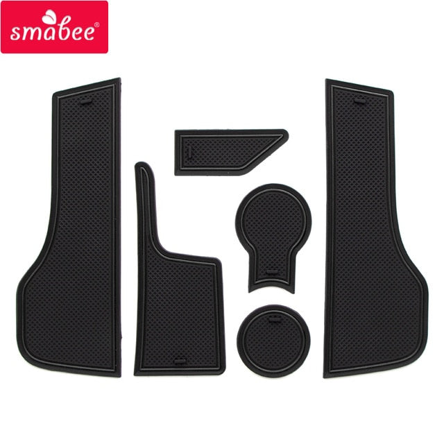 smabee Gate slot pad for LADA vesta Non-slip Interior Door Pad/Cup VESTA MAT 6pcs pvc red blue white black