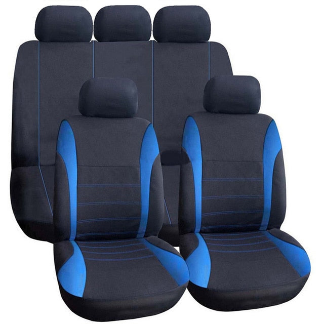 AUTOYOUTH Front car seat covers Gray Front Airbag Ready Sport Bucket Seat Cover, Set of 2 for Cars SUV Truck with 2 mm foam