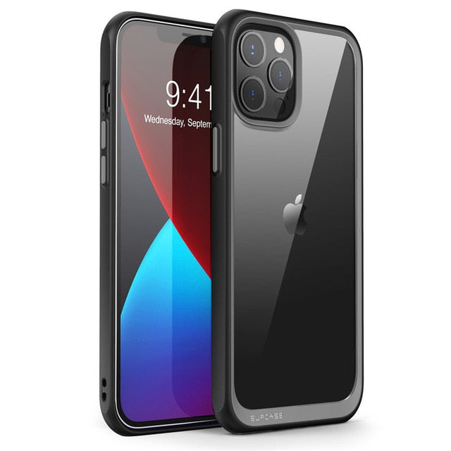 SUPCASE For iPhone 12 Case/12 Pro Case 6.1" (2020 Release) UB Style Premium Hybrid Protective Bumper Case Clear Back Cover Caso