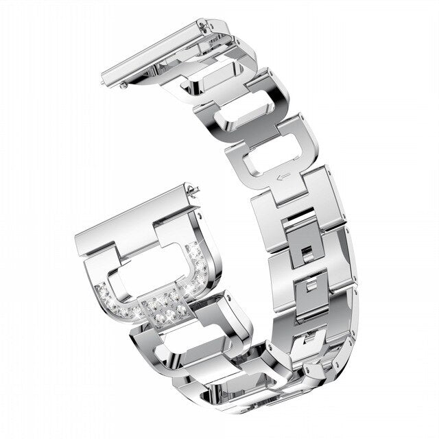 Diamond For Samsung Galaxy Watch 46mm Band Gear S3 Women Men Jewelry Stainless Steel Strap For Huawei Watch GT Band Bracelet