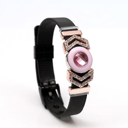 SEIALOY New Stainless Steel Mesh Watch Bracelets For Women Men Couple Lover Golden Unicorn Charm Brands Bracelet Bangle Jewelry