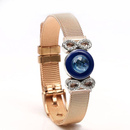 SEIALOY New Stainless Steel Mesh Watch Bracelets For Women Men Couple Lover Golden Unicorn Charm Brands Bracelet Bangle Jewelry