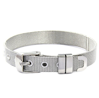 SEIALOY New Stainless Steel Mesh Watch Bracelets For Women Men Couple Lover Golden Unicorn Charm Brands Bracelet Bangle Jewelry