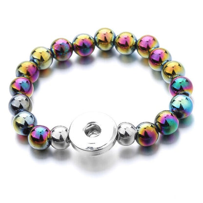Wholesale Snap Jewelry 18MM Snap Button Bracelets & Bangles Imitation Pearl Beads Charm Bracelet Watches