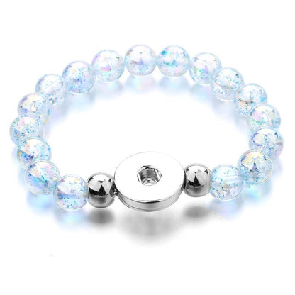 Wholesale Snap Jewelry 18MM Snap Button Bracelets & Bangles Imitation Pearl Beads Charm Bracelet Watches
