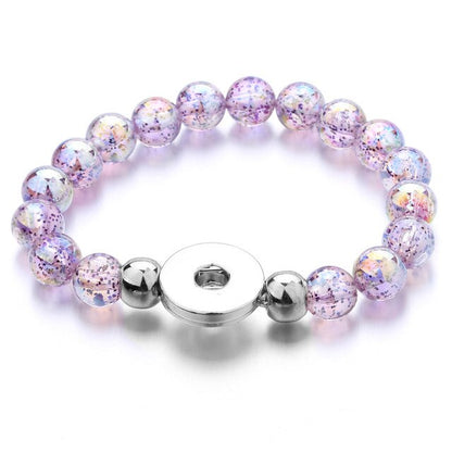 Wholesale Snap Jewelry 18MM Snap Button Bracelets & Bangles Imitation Pearl Beads Charm Bracelet Watches