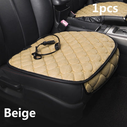 12V Heated Car Seat Cover Cushion Winter Plush Heater Warmer Control Temperature Electric Heating Seat Pad
