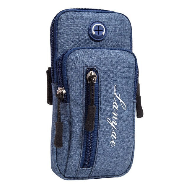 Sport Arm Bag Sports Cell Phone Case Running Jogging Pouch Wallet  With Arm Band Charging Earphone Hole