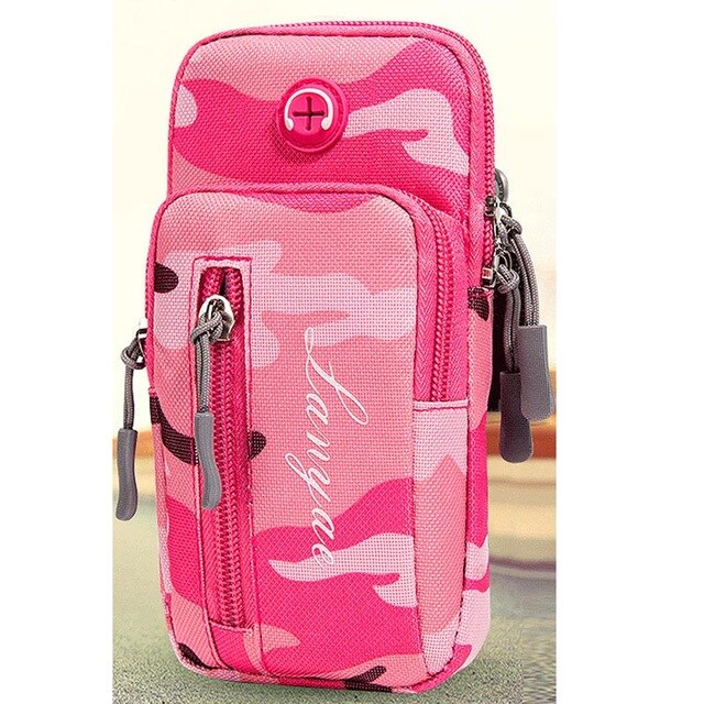 Sport Arm Bag Sports Cell Phone Case Running Jogging Pouch Wallet  With Arm Band Charging Earphone Hole
