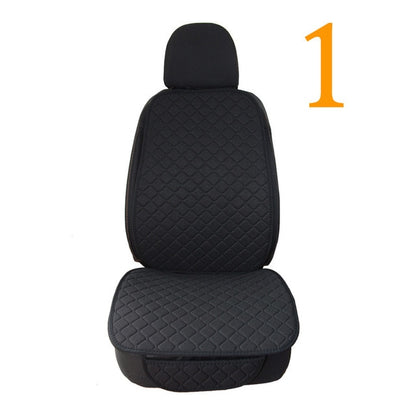 Linen Flax Car Seat Cover Protector Front Seat Back Cushion Pad Mat Auto Front Automotive interior Styling Truck SUV or Van