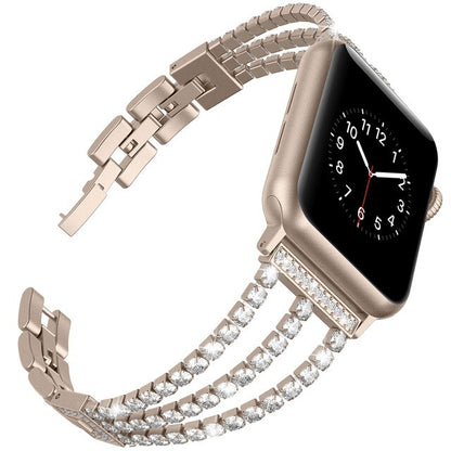 Diamond Strap For Apple Watch Band 40mm 44mm Bling Jewelry Stainless Steel Band Women for iWatch Series 5 4 3 2 1 38mm 42mm