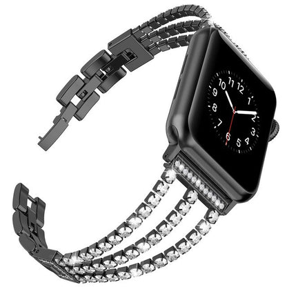 Diamond Strap For Apple Watch Band 40mm 44mm Bling Jewelry Stainless Steel Band Women for iWatch Series 5 4 3 2 1 38mm 42mm