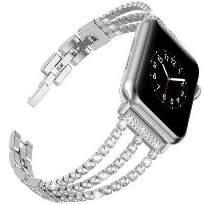 Diamond Strap For Apple Watch Band 40mm 44mm Bling Jewelry Stainless Steel Band Women for iWatch Series 5 4 3 2 1 38mm 42mm