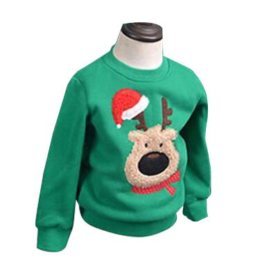 Family Clothing 2020 Winter Sweater Christmas Deer Children Shirts Warm Clothes Polar Fleece Matching Mother Daughter Clothes