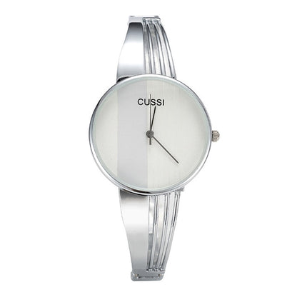 CUSSI Relogio Feminino Fashion Rose Gold Womens Bangle Bracelet Watches Luxury Stainless Steel Ladies Jewelry Watch Female Clock