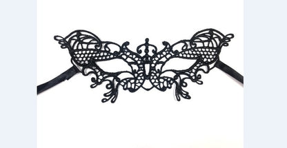 1PCS Hot Sales Sexy Lady Black Lace Mask Cutout Eye Mask For Masquerade Party Fancy Dress Costume Halloween Party Fancy