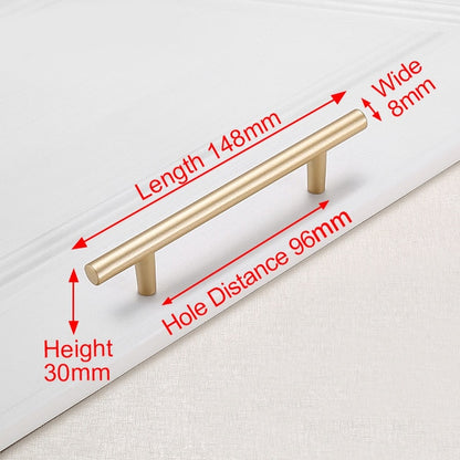 KAK European Style Matte Gold Cabinet Handles Solid Aluminum Alloy Kitchen Cupboard Pulls Drawer Knobs Furniture Handle Hardware