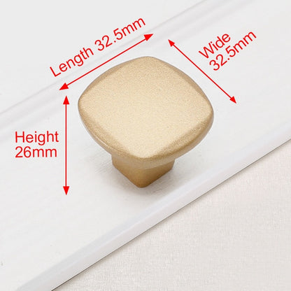 KAK European Style Matte Gold Cabinet Handles Solid Aluminum Alloy Kitchen Cupboard Pulls Drawer Knobs Furniture Handle Hardware