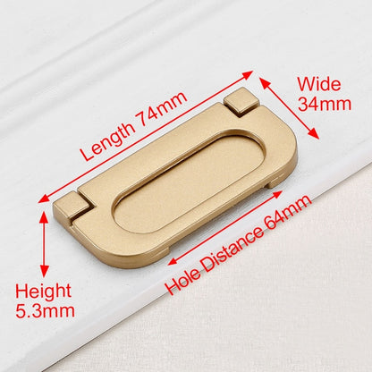 KAK European Style Matte Gold Cabinet Handles Solid Aluminum Alloy Kitchen Cupboard Pulls Drawer Knobs Furniture Handle Hardware