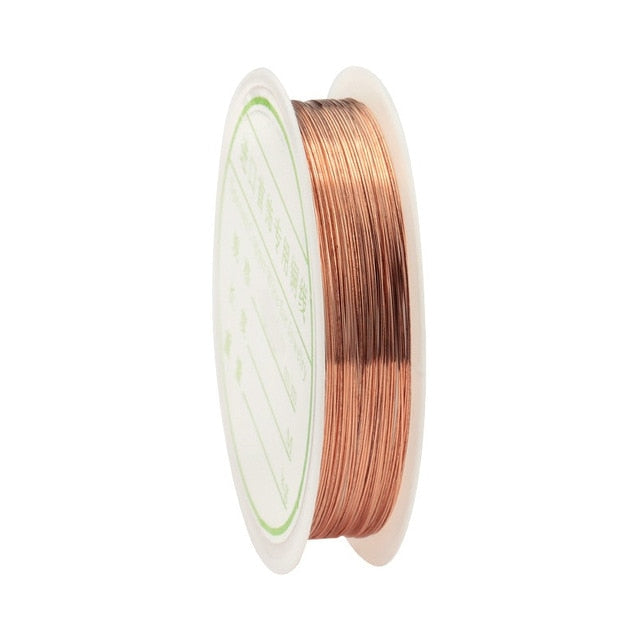 0.2-1mm silver/gold/rose gold copper wire for Bracelet Necklace DIY Colorfast Beading Wire Jewelry Cord String for Craft Making