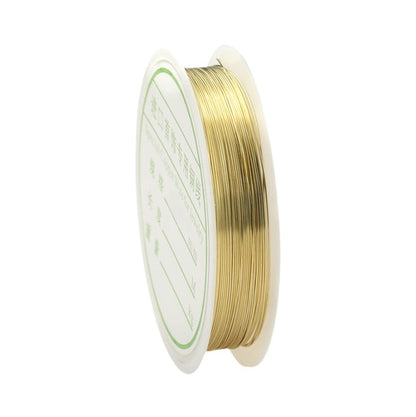 0.2-1mm silver/gold/rose gold copper wire for Bracelet Necklace DIY Colorfast Beading Wire Jewelry Cord String for Craft Making