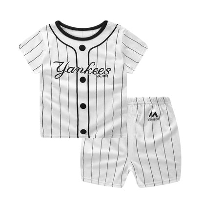 Children's Wear 2018 spring Summer Baby kids Boys Sports casual Suit boy T-shirt + jeans 2pc Set Children's Clothes kids clothes
