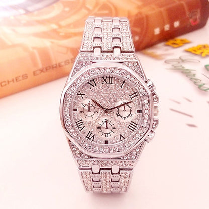 2019 Iced Out Watch men  Hip Hop luxury wristwatch diamond watch gold silver men watches jewelry gifts big dial