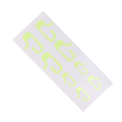 LEEPEE 1 Set DIY Car Door Open Exit Sticker Decal Luminous stickers Interior Accessories  Fit For Tesla Model 3