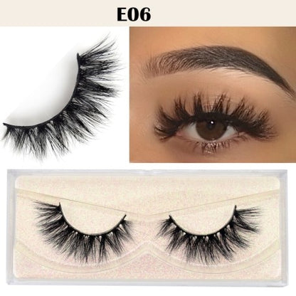 Visofree Eyelashes 3D Mink Lashes natural handmade  volume soft lashes long eyelash  extension real mink eyelash for makeup E01