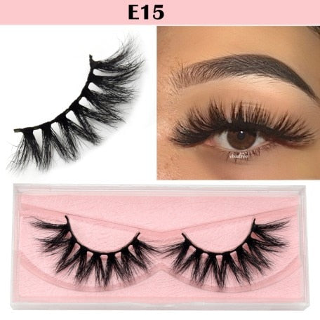 Visofree Eyelashes 3D Mink Lashes natural handmade  volume soft lashes long eyelash  extension real mink eyelash for makeup E01