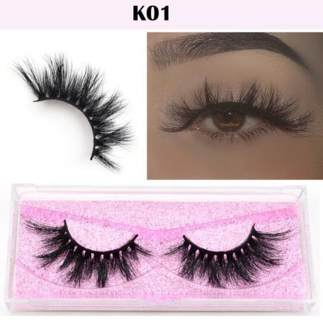 Visofree Eyelashes 3D Mink Lashes natural handmade  volume soft lashes long eyelash  extension real mink eyelash for makeup E01