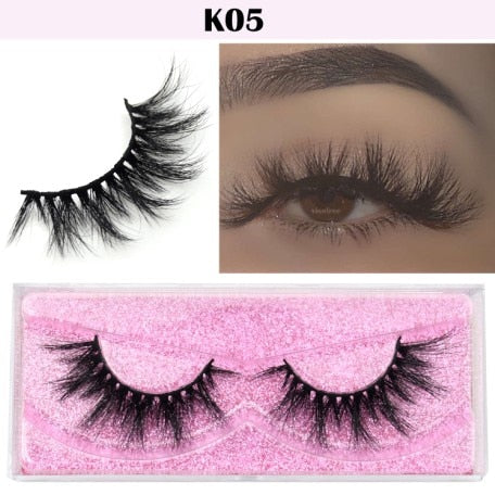 Visofree Eyelashes 3D Mink Lashes natural handmade  volume soft lashes long eyelash  extension real mink eyelash for makeup E01
