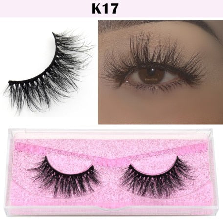 Visofree Eyelashes 3D Mink Lashes natural handmade  volume soft lashes long eyelash  extension real mink eyelash for makeup E01