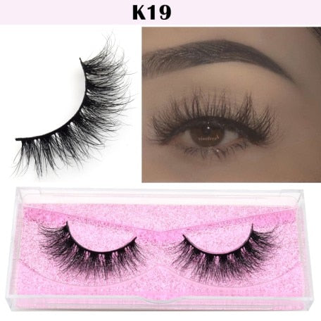 Visofree Eyelashes 3D Mink Lashes natural handmade  volume soft lashes long eyelash  extension real mink eyelash for makeup E01