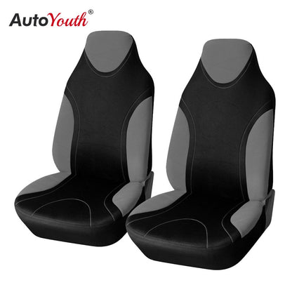 AUTOYOUTH Sports Style High Back Bucket Car Seat Cover 2PCS  Fits Most Auto Interior Accessories Seat Covers 5 Colours