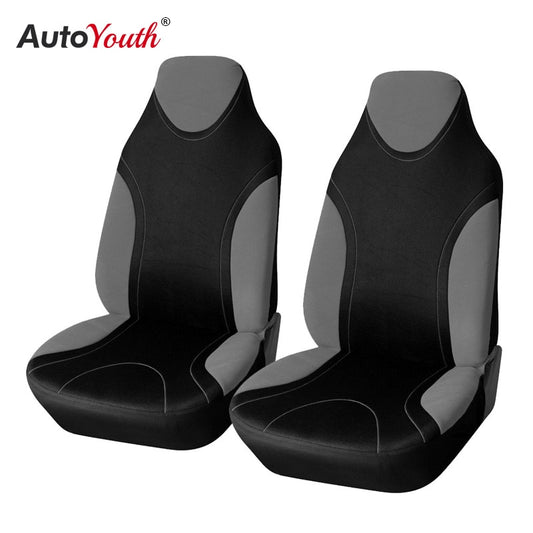 AUTOYOUTH Sports Style High Back Bucket Car Seat Cover 2PCS  Fits Most Auto Interior Accessories Seat Covers 5 Colours