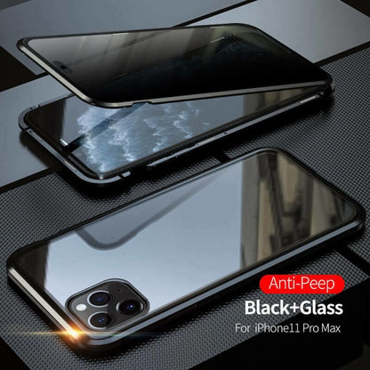 360° Double Tempered Glass Magnetic Phone Case Cover For Iphone 11 /11pro /11pro max Luxury Magnet Front Back Glass Dropship