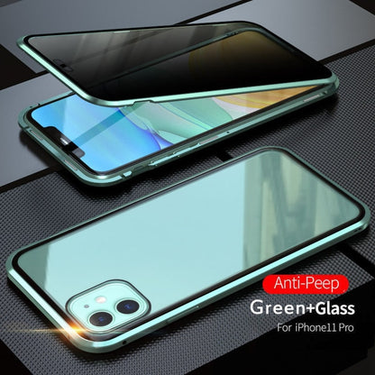 360° Double Tempered Glass Magnetic Phone Case Cover For Iphone 11 /11pro /11pro max Luxury Magnet Front Back Glass Dropship