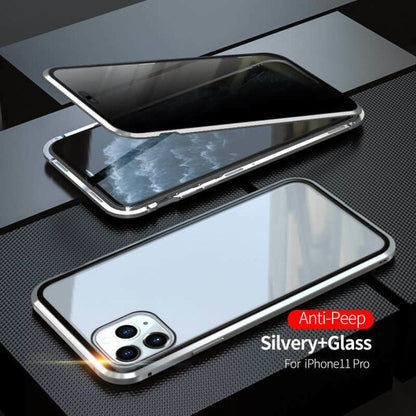 360° Double Tempered Glass Magnetic Phone Case Cover For Iphone 11 /11pro /11pro max Luxury Magnet Front Back Glass Dropship