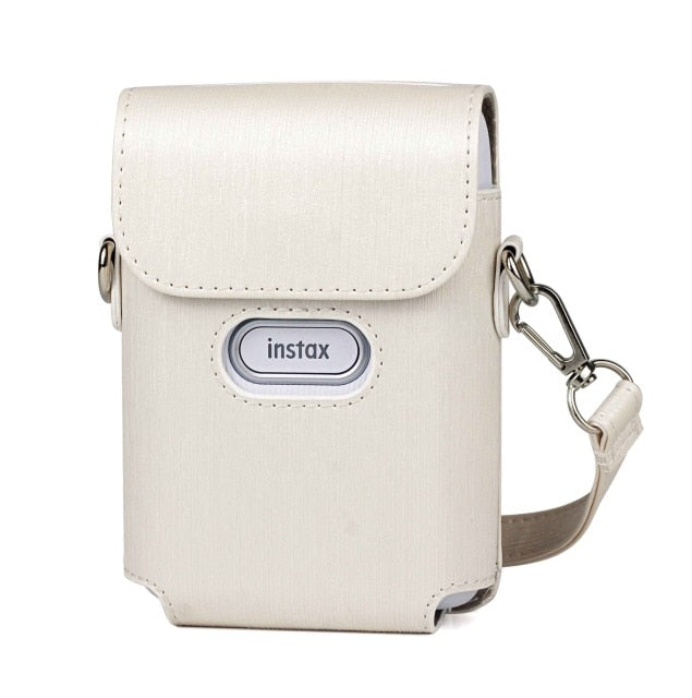 For Fujifilm Instax Mini Link Printer Case Bag PU Leather Storage Blue Pink White Strap Carry Cover Shoulder Bags
