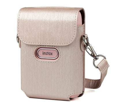 For Fujifilm Instax Mini Link Printer Case Bag PU Leather Storage Blue Pink White Strap Carry Cover Shoulder Bags