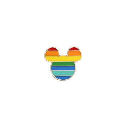 9 Style LGBT Design Rainbow Creative Heart Yeh Finger Pin Brooch Metal Pins Badge Denim Enamel Lapel Jewelry Gift women unsix