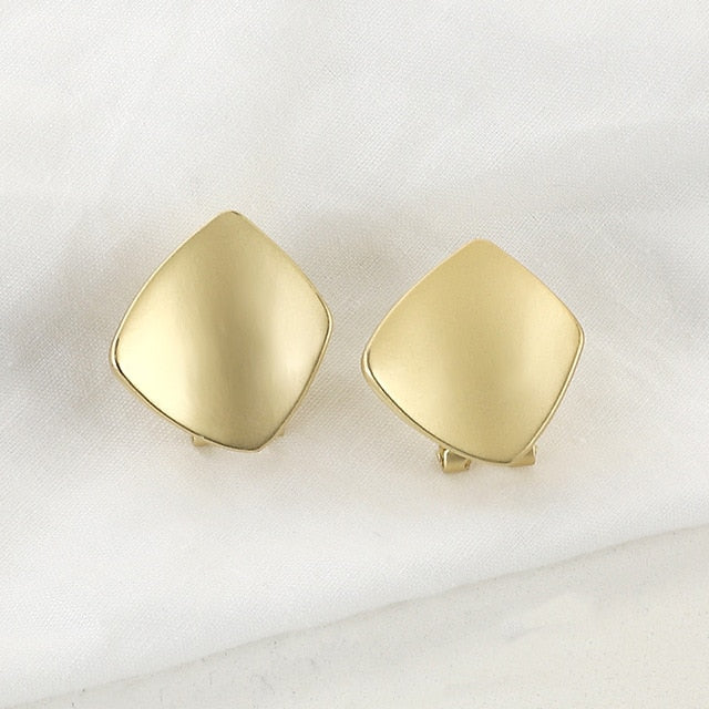 AENSOA Fashion Metal Statement Earrings 2020 Gold Color Geometric Earrings For Women Hanging Dangle Earring Earring  Jewelry