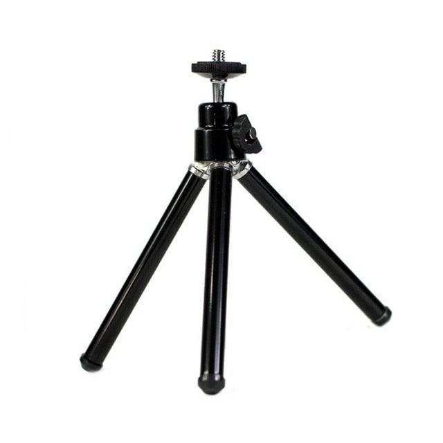 1PC Mini Aluminum Alloy Desktop Tripod 2 Section Stand Holder for Projector Camera